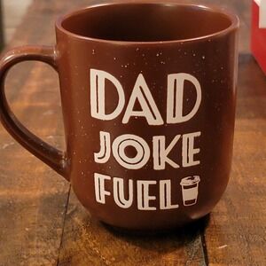 Coffee Mug Better Living Dad Joke Fuel  Mens OS Brown Excellent Speckled Ceramic